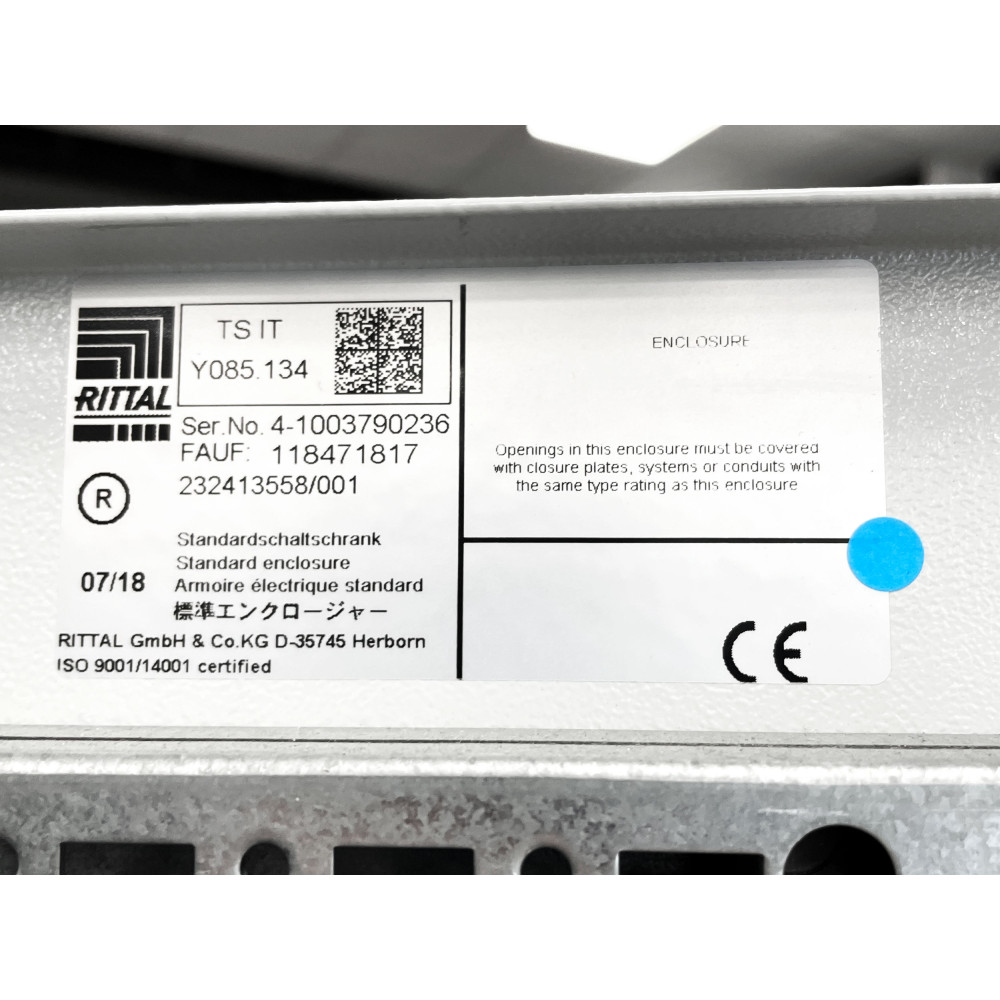 Rittal TS IT 42U Rack Cabinet Without Side Walls Y085.134